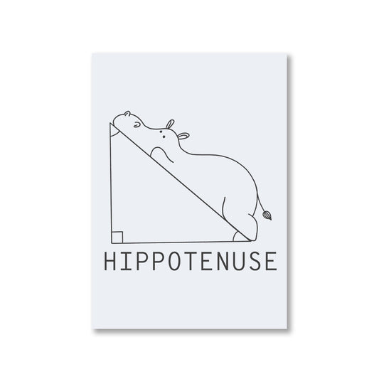 printed hippotenuse poster wall art buy online india the banyan tee tbt a4