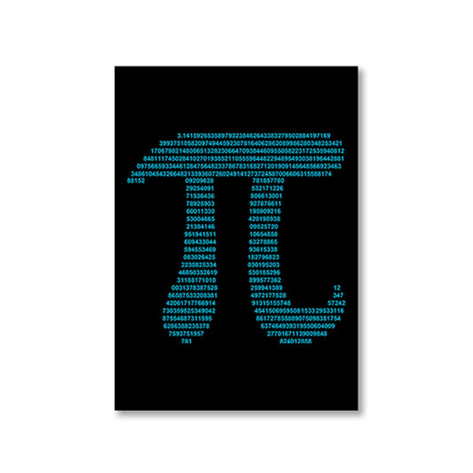 printed pi poster wall art buy online india the banyan tee tbt a4