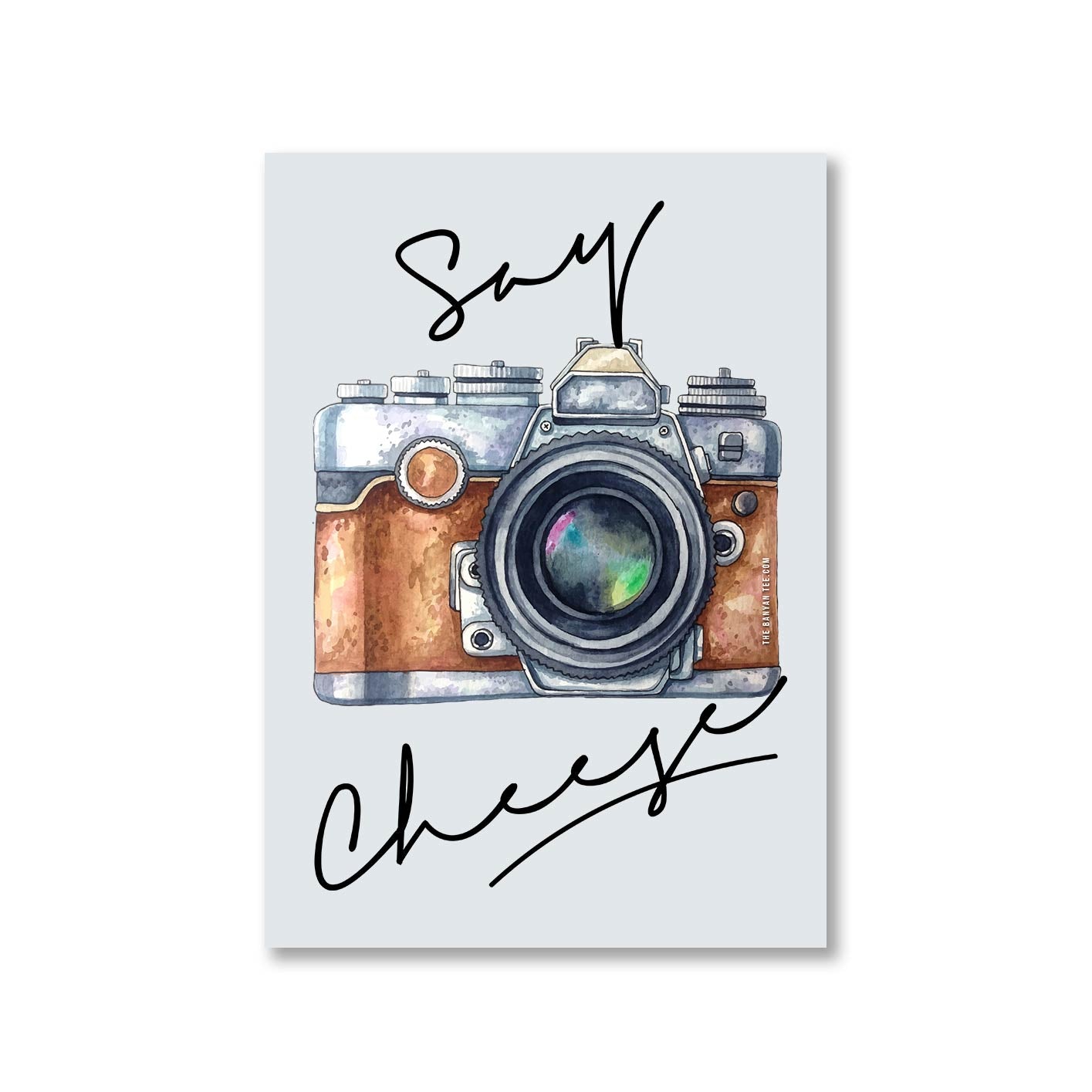 printed say cheese poster wall art buy online india the banyan tee tbt a4