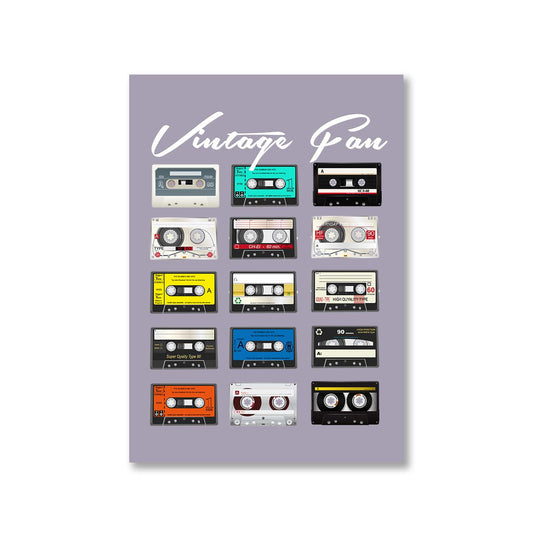 printed vintage fan poster wall art buy online india the banyan tee tbt a4