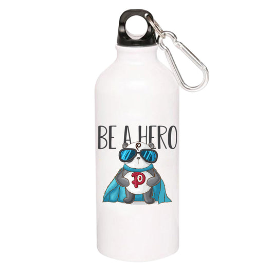 printed be a hero sipper steel water bottle flask gym shaker printed graphic stylish buy online india the banyan tee tbt men women girls boys unisex