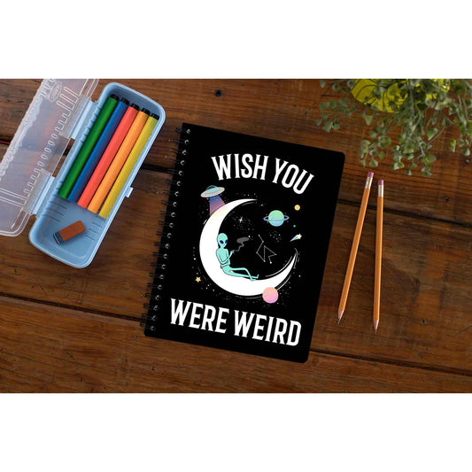 printed wish you were weird notebook notepad diary buy online india the banyan tee tbt unruled