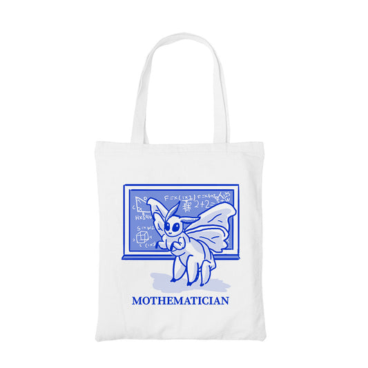 printed mothematician tote bag cotton printed printed graphic stylish buy online india the banyan tee tbt men women girls boys unisex  