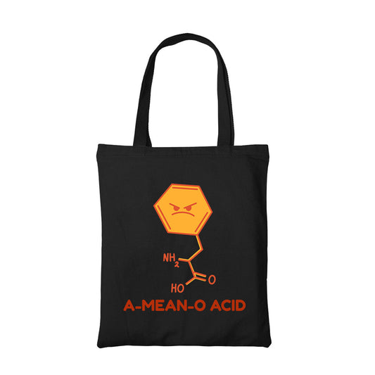 printed a mean o acid tote bag cotton printed printed graphic stylish buy online india the banyan tee tbt men women girls boys unisex  