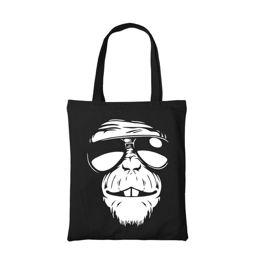 printed chimp tote bag cotton printed printed graphic stylish buy online india the banyan tee tbt men women girls boys unisex  