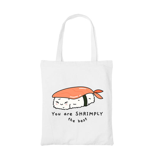 printed shrimply the best tote bag cotton printed printed graphic stylish buy online india the banyan tee tbt men women girls boys unisex  