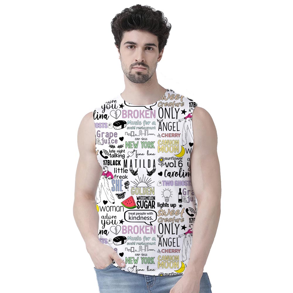 harry styles  all-over printed sleeveless t shirt tv & movies buy online india the banyan tee tbt men women girls boys unisex xs