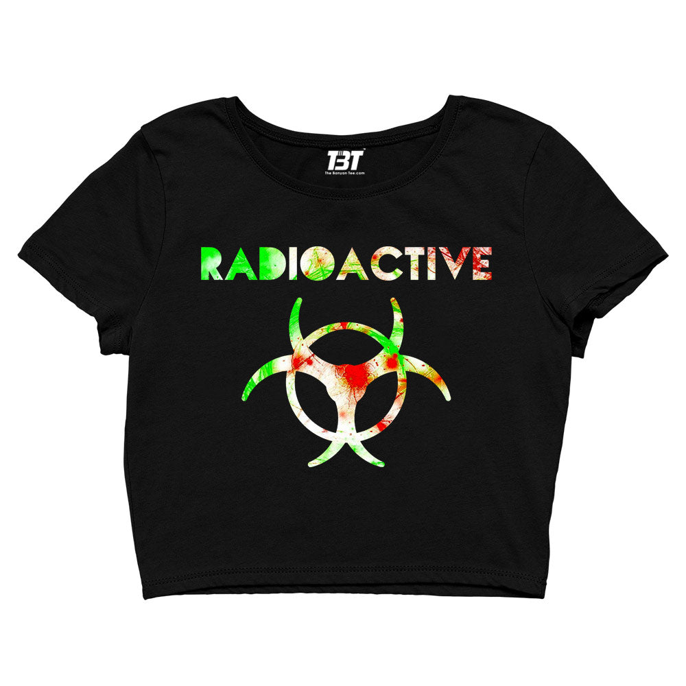 imagine dragons radioactive crop top music band buy online india the banyan tee tbt men women girls boys unisex black