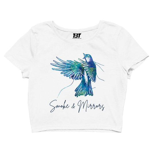 imagine dragons smoke & mirrors crop top music band buy online india the banyan tee tbt men women girls boys unisex white