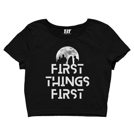 imagine dragons first things first crop top music band buy online india the banyan tee tbt men women girls boys unisex black believer