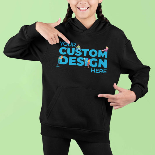 customized personalized gifts products hoodie customizable custom kids boys girls black