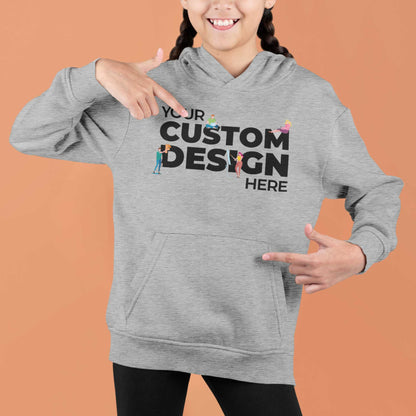 customized personalized gifts products hoodie customizable custom kids boys girls gray