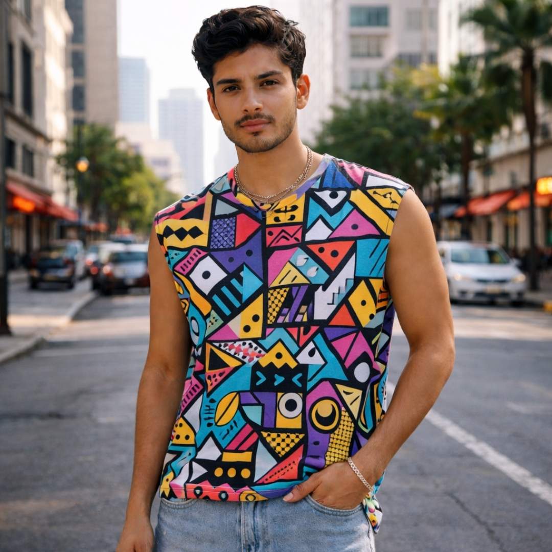 Custom Unisex Sleeveless T shirt - All Over Printed