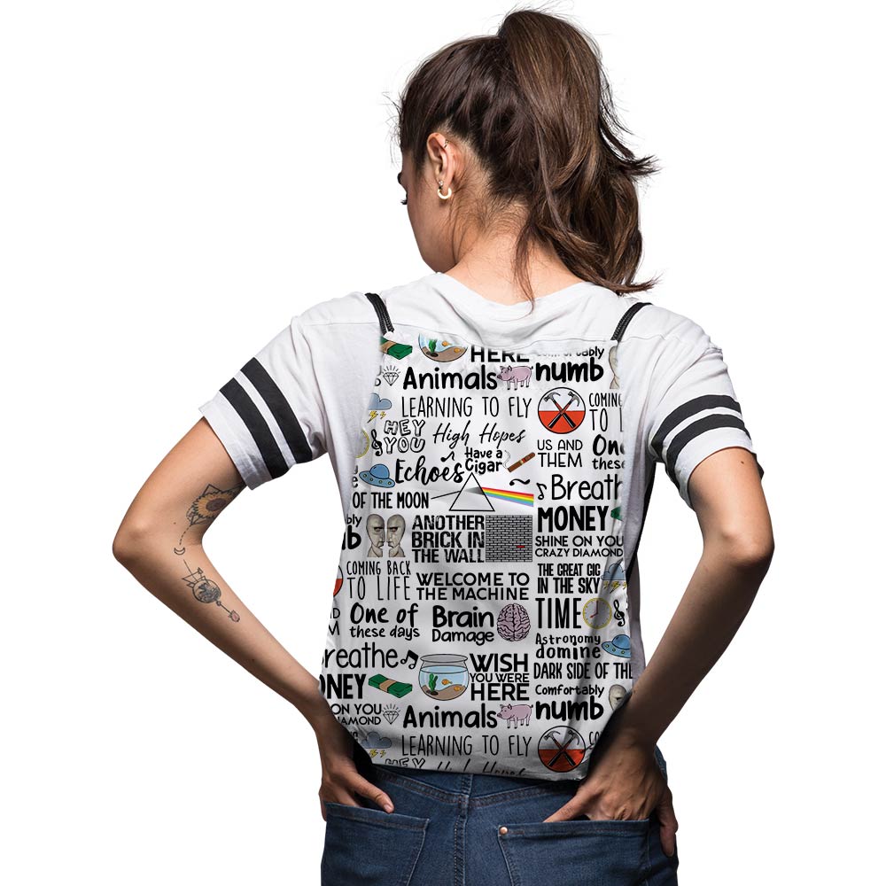pink floyd drawstring bag college school gym music band buy online india the banyan tee tbt men women girls boys unisex