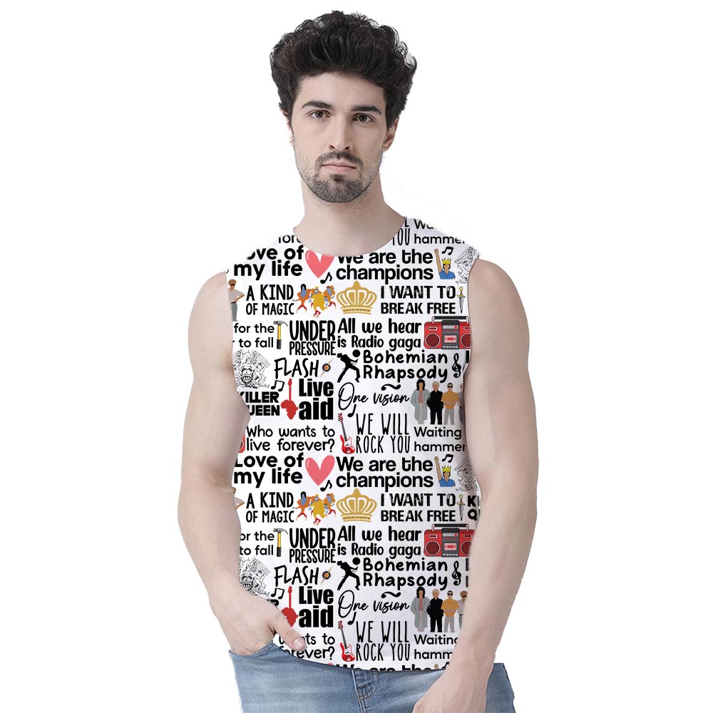 queen  all-over printed sleeveless t shirt tv & movies buy online india the banyan tee tbt men women girls boys unisex xs