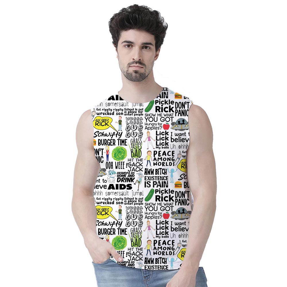 rick and morty joey doesn't share food all-over printed sleeveless t shirt tv & movies buy online india the banyan tee tbt men women girls boys unisex xs