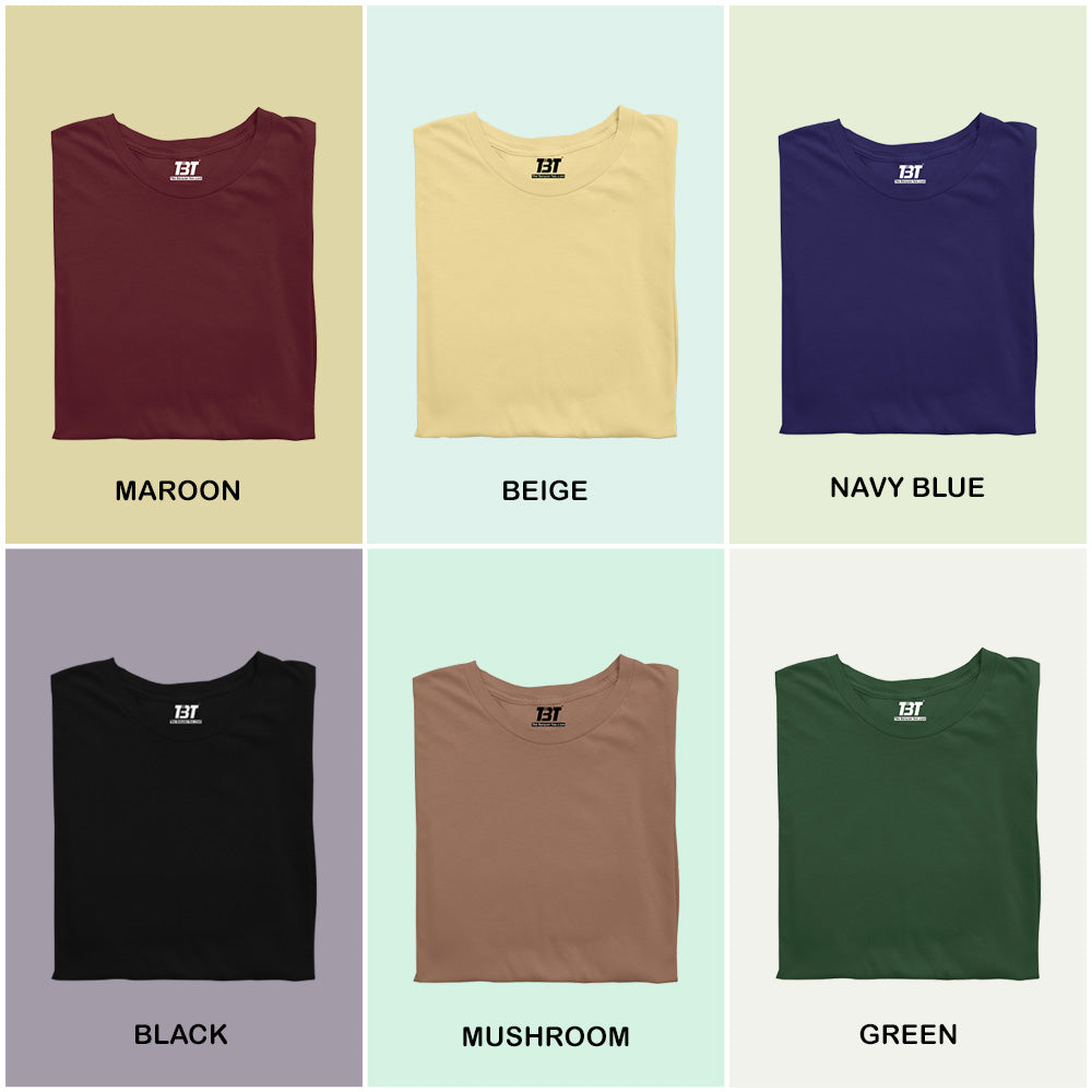 Royal Regalia Combo Pack Of 6 Multicolor combo Premium cotton T-shirt unisex tees half sleeve crew neck regular fit T-shirt colors available maroon beige navy blue black mushroom green