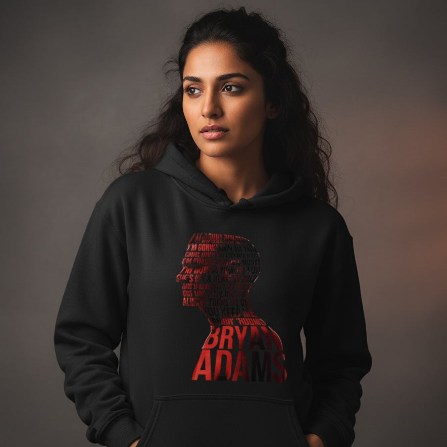 bryan adams run to you hoodie hooded sweatshirt winterwear music band buy online india the banyan tee tbt men women girls boys unisex black