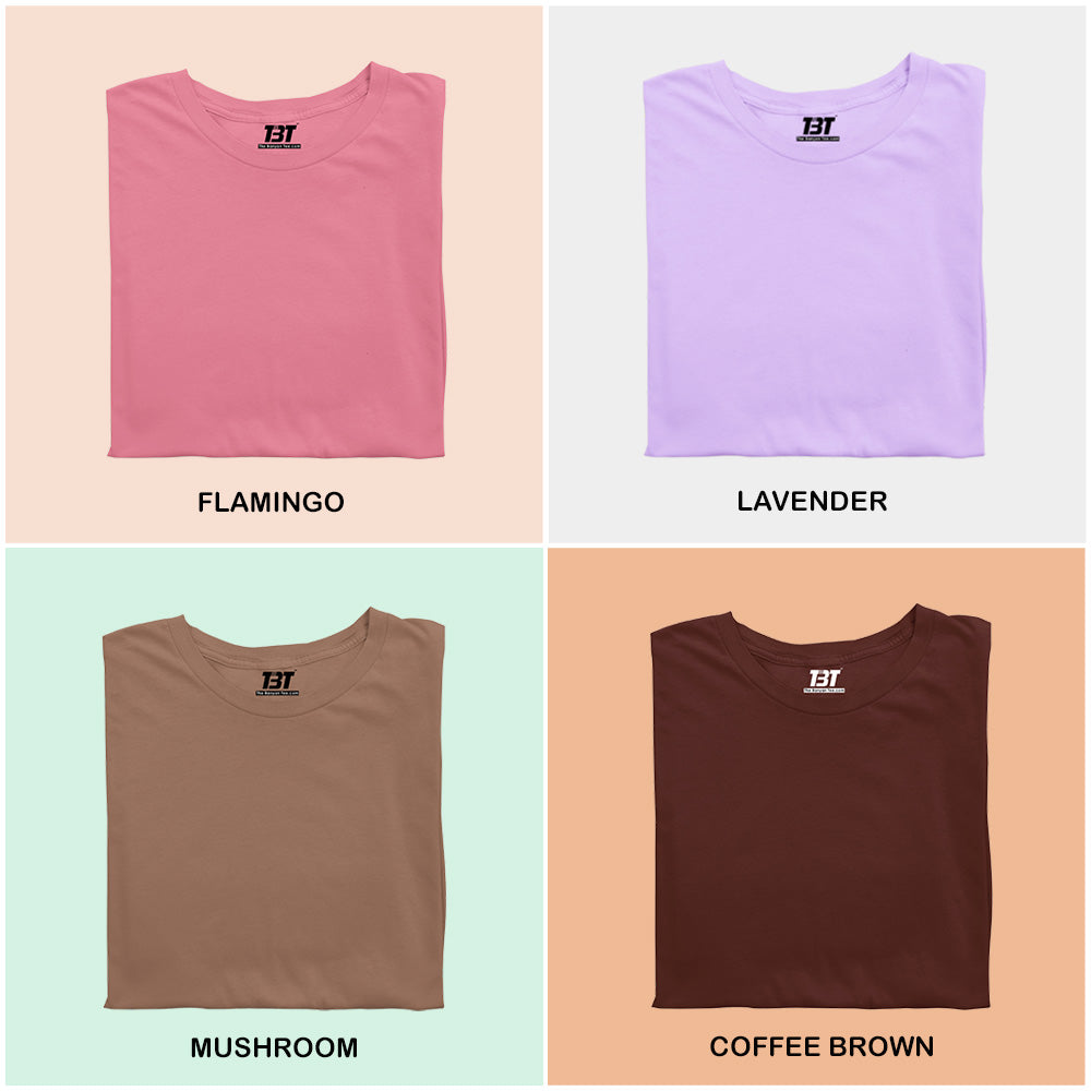 Sunset Sere Made Combo Pack Of 4 Multicolor combo Premium cotton T-shirt unisex tees half sleeve crew neck regular fit T-shirt colors available flamingo lavender mushroom coffee brown