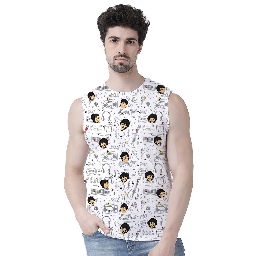 the beatles  all-over printed sleeveless t shirt tv & movies buy online india the banyan tee tbt men women girls boys unisex xs