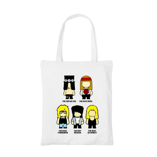 guns n' roses toon rebels tote bag cotton printed music band buy online india the banyan tee tbt men women girls boys unisex