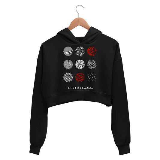 twenty one pilots blurry face crop hoodie hooded sweatshirt upper winterwear music band buy online india the banyan tee tbt men women girls boys unisex black