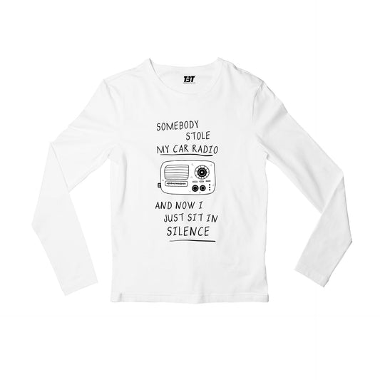 twenty one pilots car radio full sleeves long sleeves music band buy online india the banyan tee tbt men women girls boys unisex white