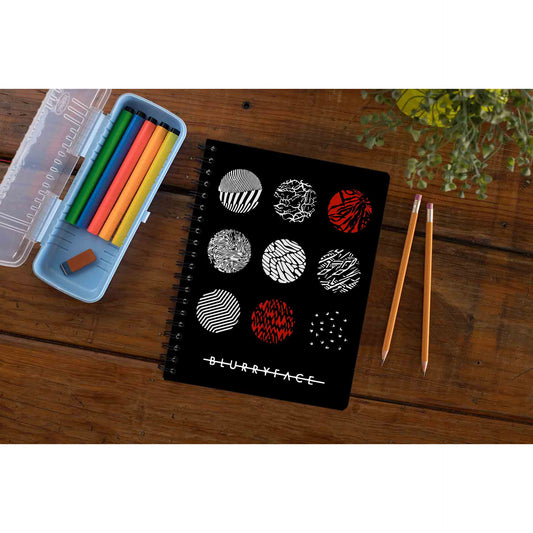 twenty one pilots blurry face notebook notepad diary buy online india the banyan tee tbt unruled