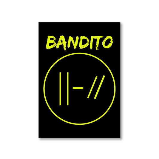 twenty one pilots bandito poster wall art buy online india the banyan tee tbt a4