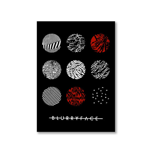 twenty one pilots blurry face poster wall art buy online india the banyan tee tbt a4