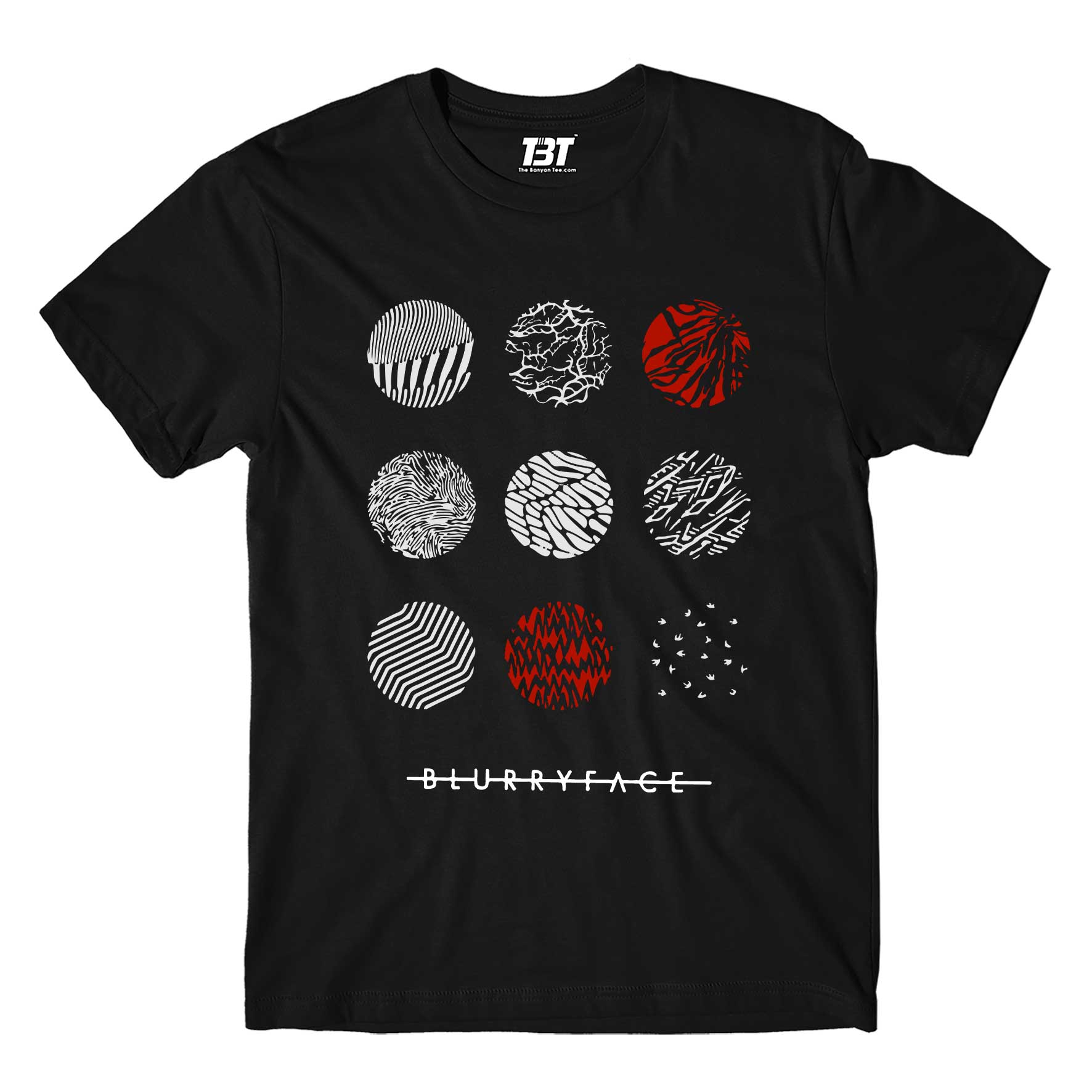 twenty one pilots blurry face t-shirt music band buy online india the banyan tee tbt men women girls boys unisex black