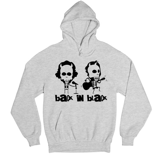 ac/dc back in black hoodie hooded sweatshirt winterwear music band buy online india the banyan tee tbt men women girls boys unisex gray