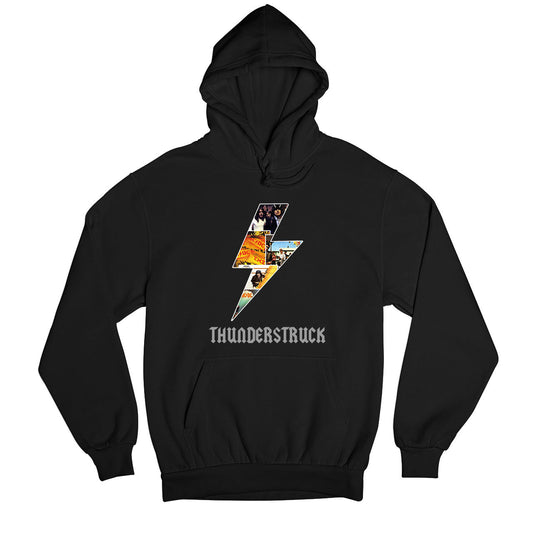 ac/dc thunderstruck hoodie hooded sweatshirt winterwear music band buy online india the banyan tee tbt men women girls boys unisex black
