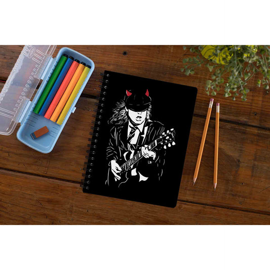 ac/dc angus notebook notepad diary buy online india the banyan tee tbt unruled