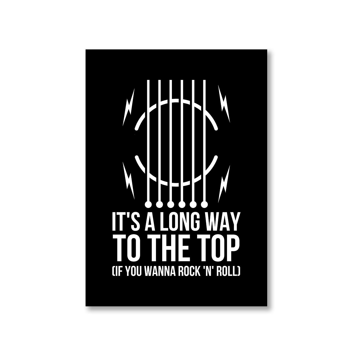 ac/dc long way to the top poster wall art buy online india the banyan tee tbt a4