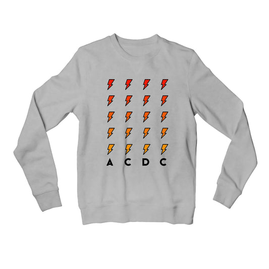 ac/dc high voltage sweatshirt upper winterwear music band buy online india the banyan tee tbt men women girls boys unisex gray