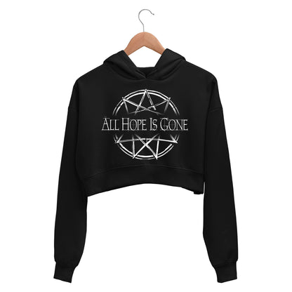 slipknot all hope is gone crop hoodie hooded sweatshirt upper winterwear music band buy online india the banyan tee tbt men women girls boys unisex black