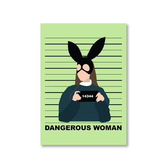 ariana grande dangerous woman poster wall art buy online india the banyan tee tbt a4