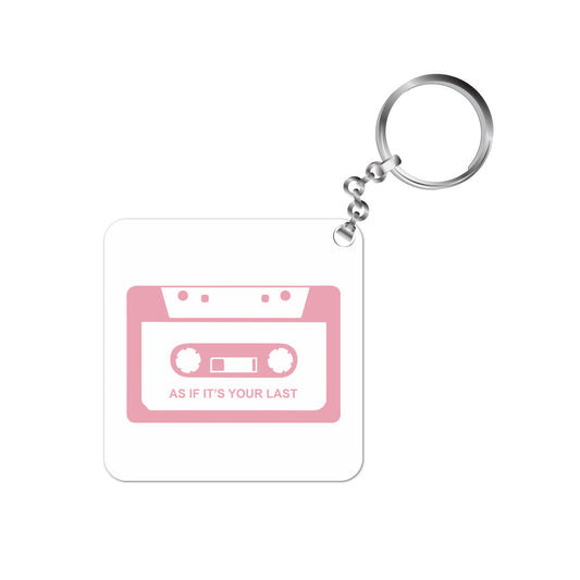 black pink as if it's your last keychain keyring for car bike unique home music band buy online india the banyan tee tbt men women girls boys unisex  song k pop jennie lisa jisoo rose