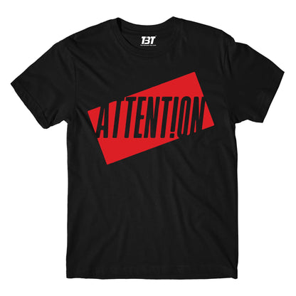 charlie puth attention t-shirt music band buy online india the banyan tee tbt men women girls boys unisex black