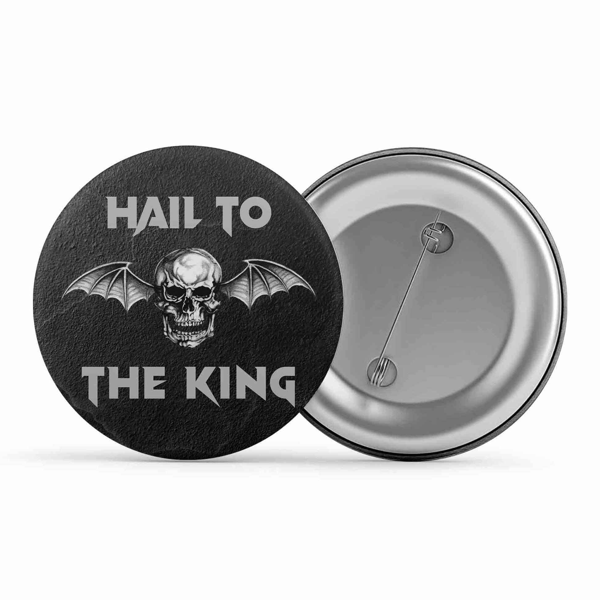 avenged sevenfold hail to the king badge pin button music band buy online india the banyan tee tbt men women girls boys unisex