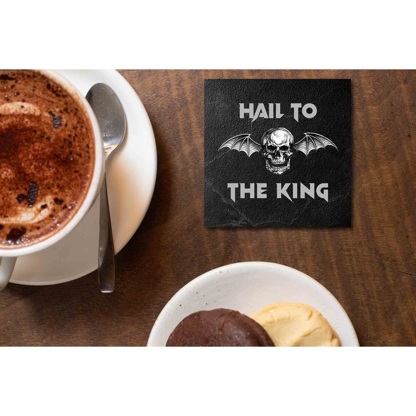 avenged sevenfold hail to the king coasters wooden table cups indian music band buy online india the banyan tee tbt men women girls boys unisex
