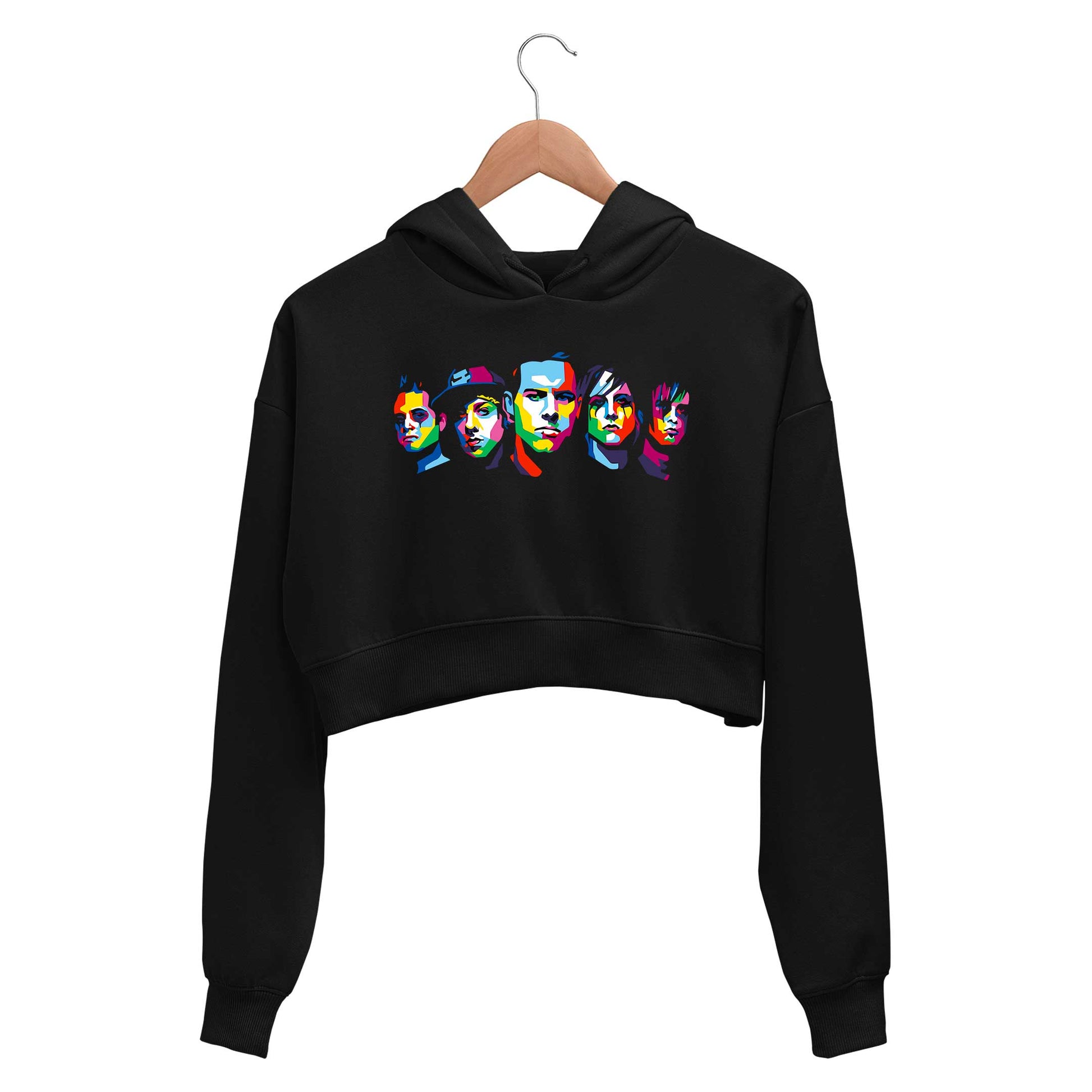 avenged sevenfold pop art crop hoodie hooded sweatshirt upper winterwear music band buy online india the banyan tee tbt men women girls boys unisex black