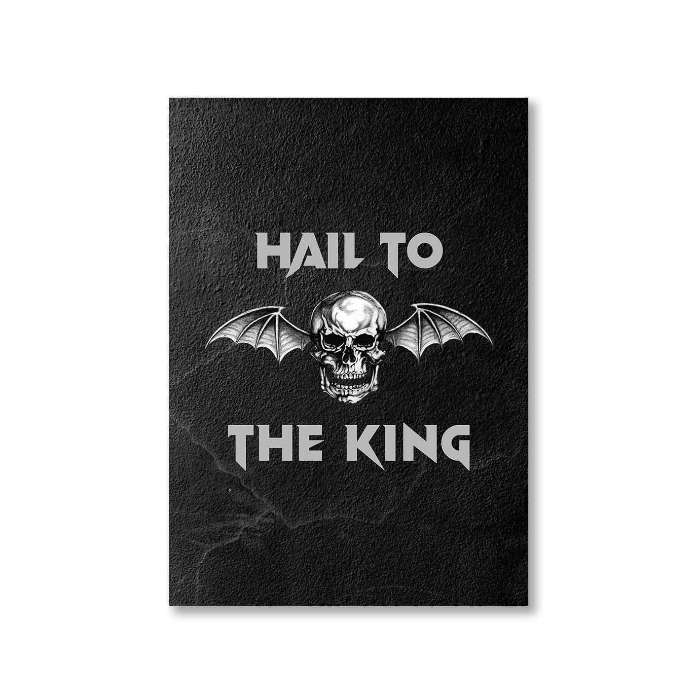 avenged sevenfold hail to the king poster wall art buy online india the banyan tee tbt a4