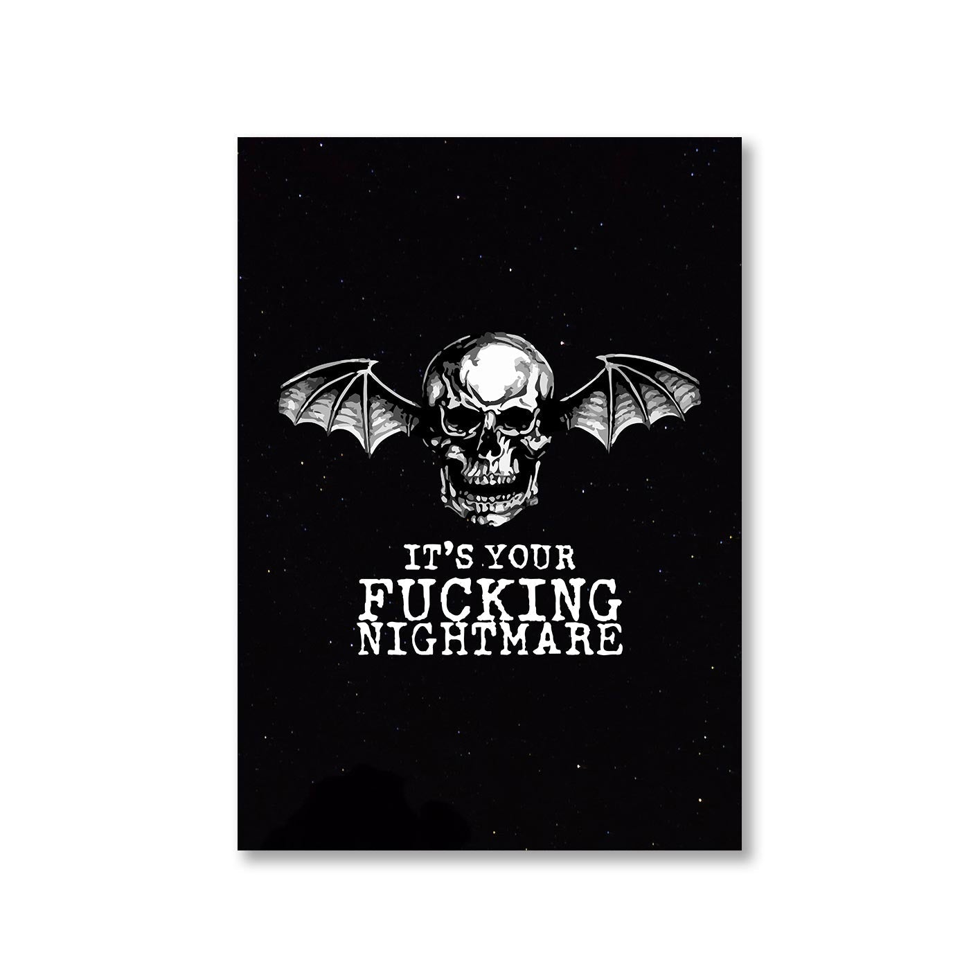 avenged sevenfold nightmare poster wall art buy online india the banyan tee tbt a4