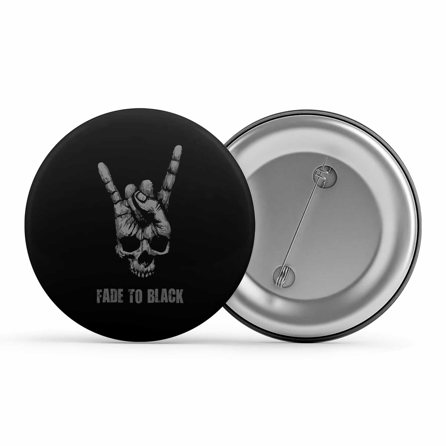 Metallica Badge - Fade To Black Metal Pin Button The Banyan Tee TBT