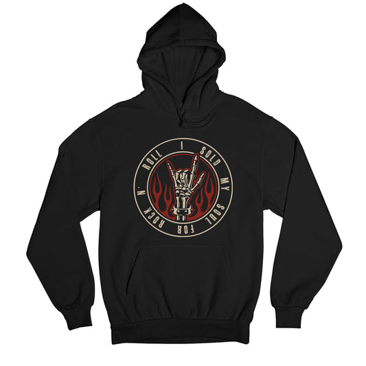 black sabbath sold my soul for rock n' roll hoodie hooded sweatshirt winterwear music band buy online india the banyan tee tbt men women girls boys unisex black