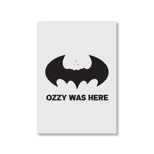 black sabbath ozzy was here poster wall art buy online india the banyan tee tbt a4