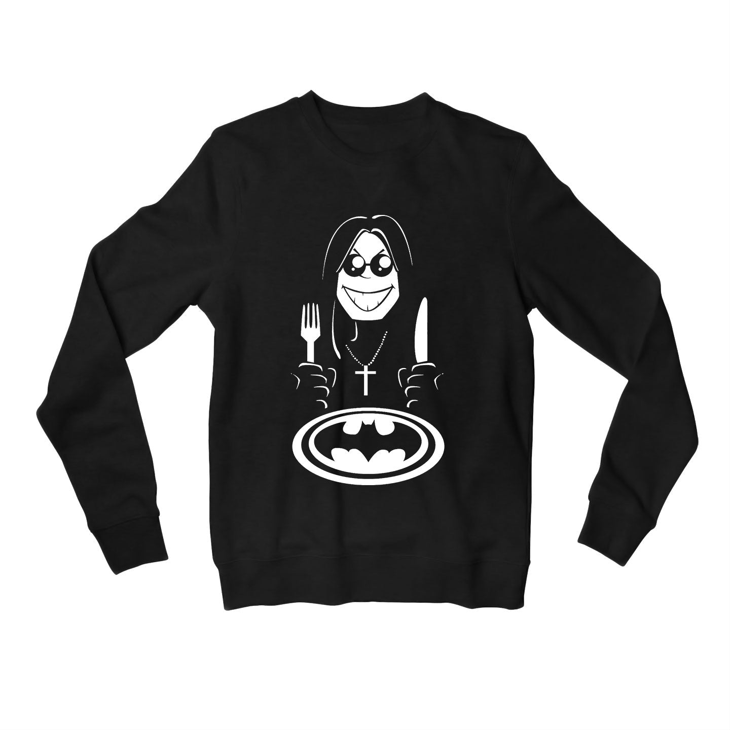 black sabbath bat meal sweatshirt upper winterwear music band buy online india the banyan tee tbt men women girls boys unisex black