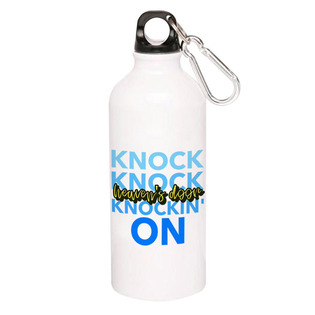 bob dylan knockin' on heaven's door sipper steel water bottle flask gym shaker music band buy online india the banyan tee tbt men women girls boys unisex